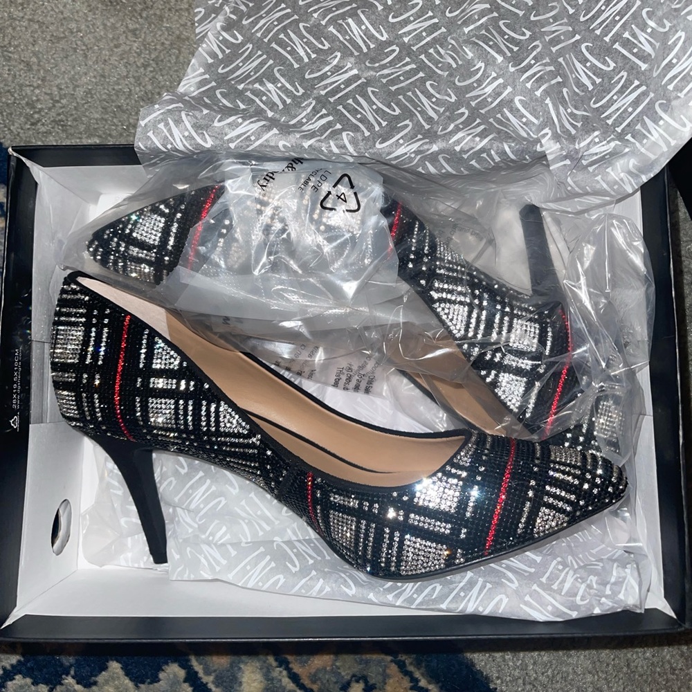 INC International Concepts Embellished Pointed Toe Pumps
